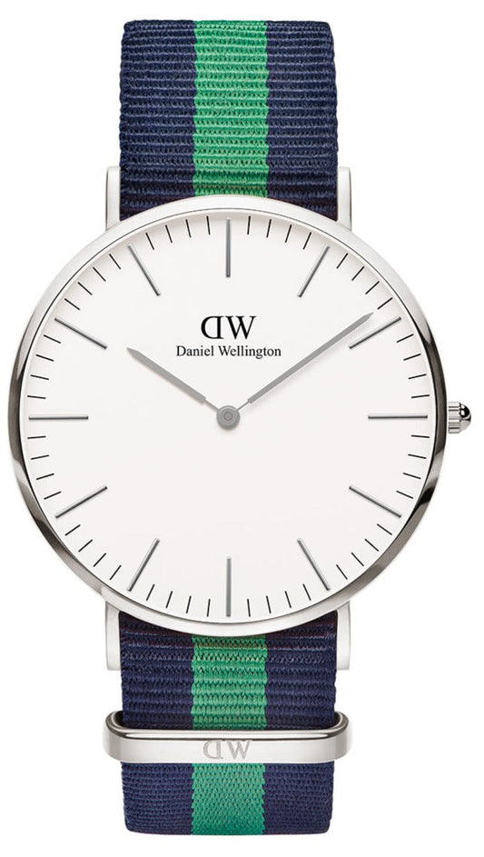  Shop Authentic Daniel Wellington Classic Warwick White Dial Two Tone Nylon Strap Watch for Men - DW00100019 - Luxxuri