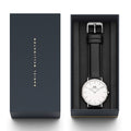  Shop Authentic Daniel Wellington Classic Sheffield White Dial Black Leather Strap Watch For Men - DW00100020 - Luxxuri