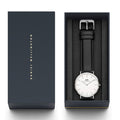  Shop Authentic Daniel Wellington Classy Sheffield White Dial Black Leather Strap Watch For Women - DW00100068 - Luxxuri