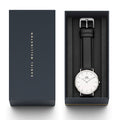  Shop Authentic Daniel Wellington Classic Sheffield White Dial Black Leather Strap Watch  For Men - DW0010003120 - Luxxuri