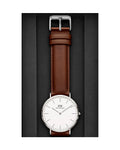  Shop Authentic Daniel Wellington Classic St Mawes White Dial Brown Leather Strap Watch For Men - DW00100021 - Luxxuri
