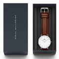  Shop Authentic Daniel Wellington Classic St Mawes White Dial Brown Leather Strap Watch For Men - DW00100021 - Luxxuri