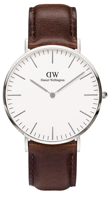  Shop Authentic Daniel Wellington Classic Bristol Quartz White Dial Brown Leather Strap Watch For Men - DW00100023 - Luxxuri