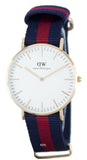  Shop Authentic Daniel Wellington Classic Oxford White Dial Two Tone NATO Strap Watch For Women - DW00100029 - Luxxuri