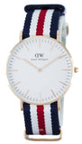  Shop Authentic Daniel Wellington Classic Canterbury White Dial Two Tone NATO Strap Watch For Women - DW00100030 - Luxxuri