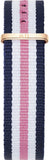  Shop Authentic Daniel Wellington Classic South Hampton White Dial Two Tone Nylon Strap Watch For Women - DW00100034 - Luxxuri