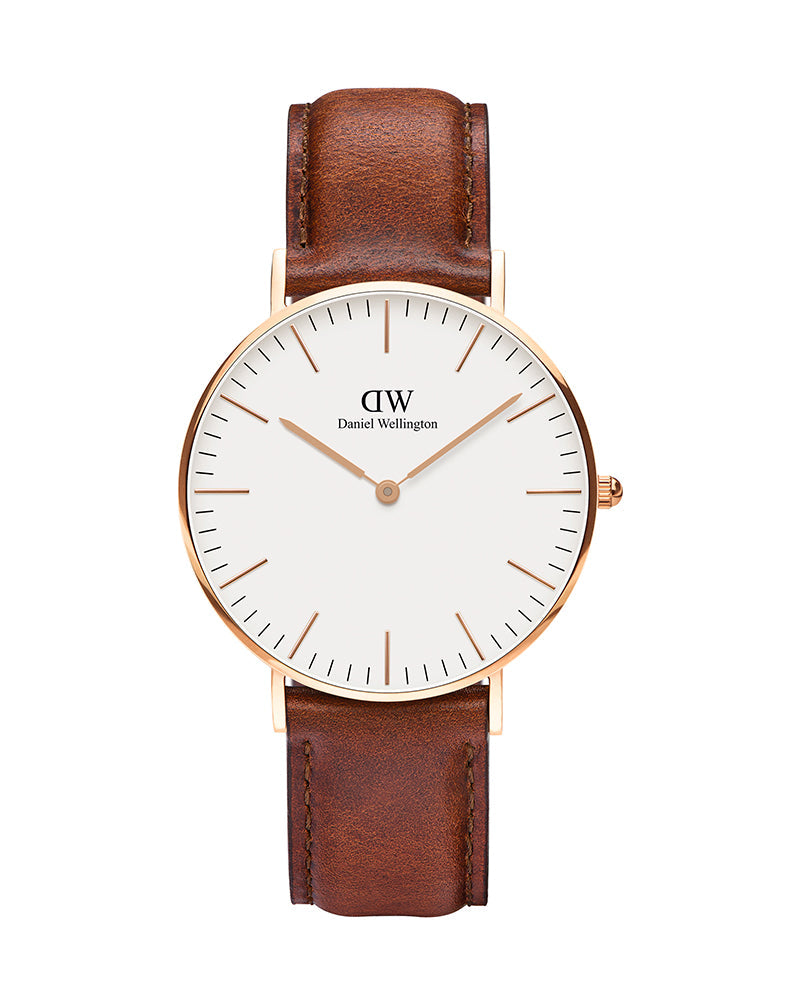  Shop Authentic Daniel Wellington Classic St. Mawes White Dial Brown Leather Strap Watch for Men - DW00100035 - Luxxuri