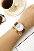  Shop Authentic Daniel Wellington Classic St. Mawes White Dial Brown Leather Strap Watch for Men - DW00100035 - Luxxuri