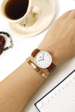  Shop Authentic Daniel Wellington Classic St. Mawes White Dial Brown Leather Strap Watch for Men - DW00100035 - Luxxuri