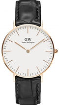  Shop Authentic Daniel Wellington Classic Reading White Dial Black Leather Strap Watch For Women - DW00100041 - Luxxuri