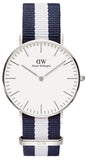  Shop Authentic Daniel Wellington Classic Glasgow White Dial Two Tone NATO Strap Unisex Watch - DW00100047 - Luxxuri