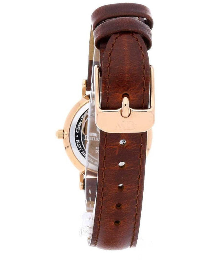  Shop Authentic Daniel Wellington Classy St Mawes White Dial Brown Leather Strap Watch For Women - DW00100059 - Luxxuri