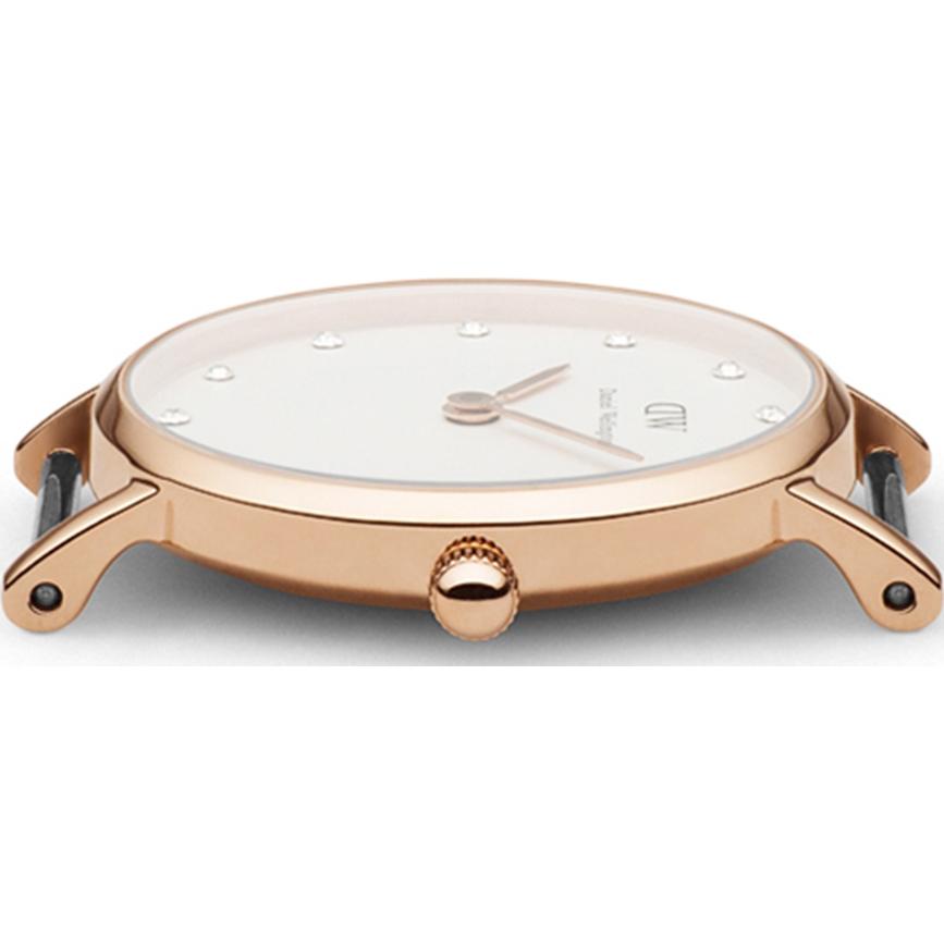  Shop Authentic Daniel Wellington Classy York White Dial Brown Leather Strap Watch For Women - DW00100061 - Luxxuri