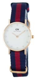  Shop Authentic Daniel Wellington Classy Oxford White Dial Two Tone Nylon Strap Watch For Women - DW00100064 - Luxxuri