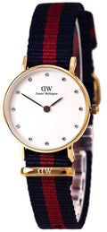  Shop Authentic Daniel Wellington Classy Oxford White Dial Two Tone Nylon Strap Watch For Women - DW00100064 - Luxxuri