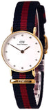  Shop Authentic Daniel Wellington Classy Oxford White Dial Two Tone Nylon Strap Watch For Women - DW00100064 - Luxxuri