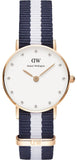  Shop Authentic Daniel Wellington Classy Glasgow White Dial Two Tone Nylon Strap Watch For Women - DW00100066 - Luxxuri