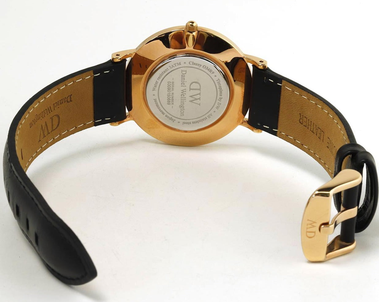  Shop Authentic Daniel Wellington Classic Sheffield White Dial Black Leather Strap Watch For Women - DW00100076 - Luxxuri