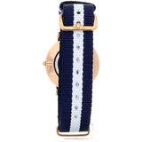  Shop Authentic Daniel Wellington Classy Glasgow White Dial Two Tone Nylon Strap Watch For Women - DW00100078 - Luxxuri
