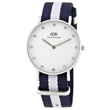  Shop Authentic Daniel Wellington Classy Glasgow White Dial Two Tone Nylon Strap Watch For Women - DW00100082 - Luxxuri