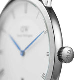  Shop Authentic Daniel Wellington Dapper Reading Quartz White Dial Black Leather Strap Watch For Women - DW00100117 - Luxxuri