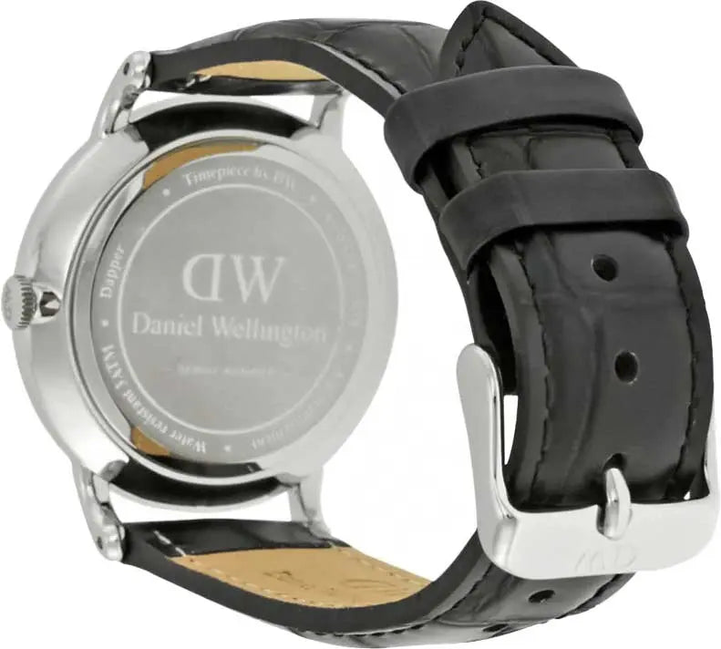  Shop Authentic Daniel Wellington Dapper Reading Quartz White Dial Black Leather Strap Watch For Women - DW00100117 - Luxxuri