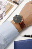  Shop Authentic Daniel Wellington Classic St Mawes Black Dial Brown Leather Strap Watch For Men - DW00100124 - Luxxuri