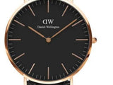  Shop Authentic Daniel Wellington Classic Reading Black Dial Black Leather Strap Watch For Men - DW00100129 - Luxxuri