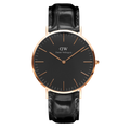  Shop Authentic Daniel Wellington Classic Reading Black Dial Black Leather Strap Watch For Men - DW00100129 - Luxxuri