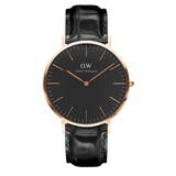  Shop Authentic Daniel Wellington Classic Reading Black Dial Black Leather Strap Watch For Men - DW00100129 - Luxxuri