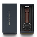  Shop Authentic Daniel Wellington Classic Bristol Black Dial Brown Leather Strap Watch For Men - DW00100131 - Luxxuri