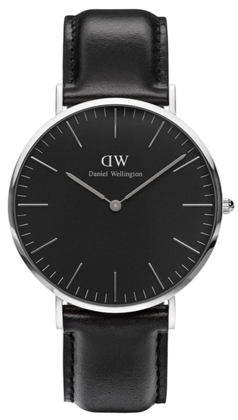  Shop Authentic Daniel Wellington Classic Sheffield Black Dial Black Leather Strap Watch For Men - DW00100133 - Luxxuri