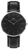  Shop Authentic Daniel Wellington Classic Sheffield Black Dial Black Leather Strap Watch For Men - DW00100133 - Luxxuri