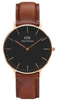  Shop Authentic Daniel Wellington Classic Petite Bristol Black Dial Brown Leather Strap Watch For Women - DW00100221 - Luxxuri