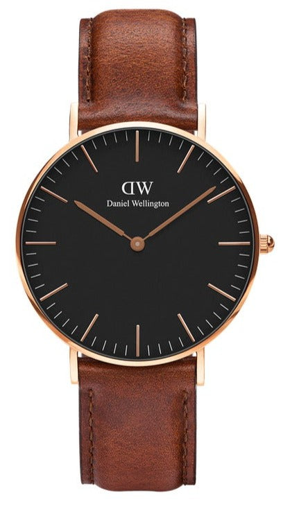  Shop Authentic Daniel Wellington Classic Petite Bristol Black Dial Brown Leather Strap Watch For Women - DW00100221 - Luxxuri