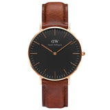  Shop Authentic Daniel Wellington Petite St Mawes Black Dial Brown Leather Strap Watch For Women - DW00100169 - Luxxuri