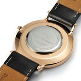  Shop Authentic Daniel Wellington Classic Sheffield Black Dial Black Leather Strap Watch For Women - DW00100139 - Luxxuri