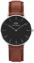  Shop Authentic Daniel Wellington Classic Durham Black Dial Brown Leather Strap Watch For Women - DW00100142 - Luxxuri