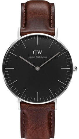 Shop Authentic Daniel Wellington Classic Bristol Black Dial Brown Leather Strap Watch For Men - DW00100143 - Luxxuri