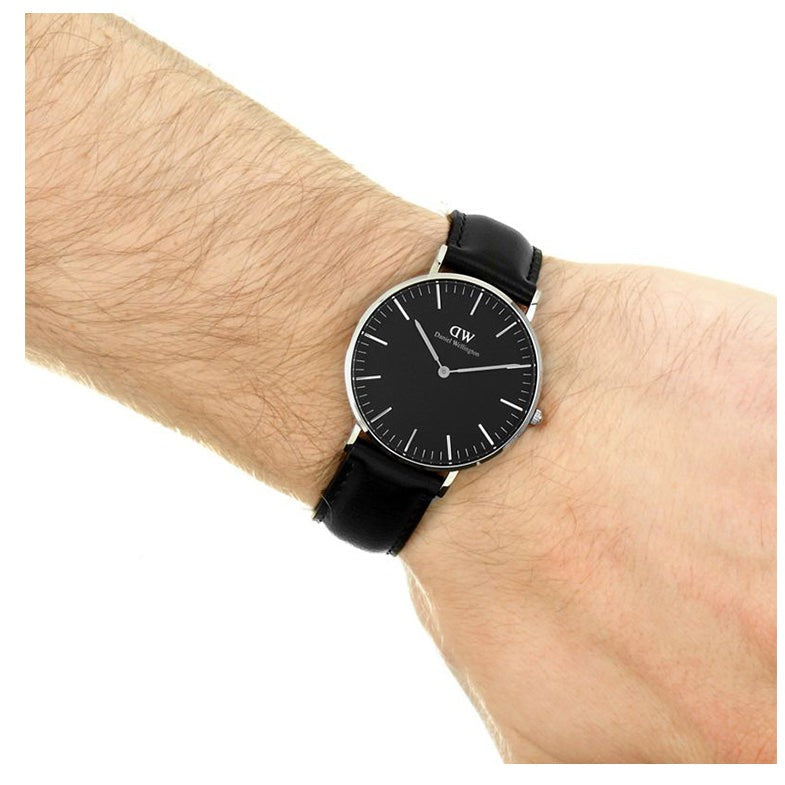  Shop Authentic Daniel Wellington Classic Reading Black Dial Black Leather Strap Watch For Men - DW00100135 - Luxxuri