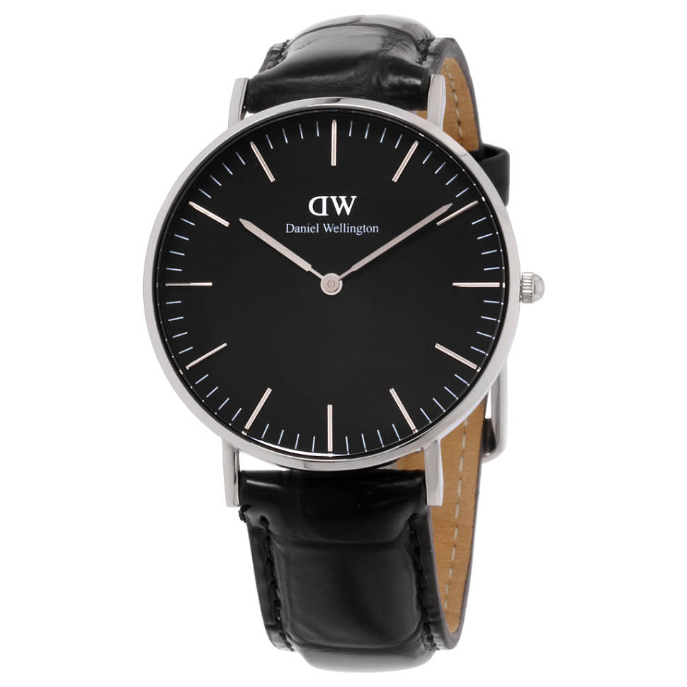  Shop Authentic Daniel Wellington Classic Reading Black Dial Black Leather Strap Watch For Women - DW00100147 - Luxxuri