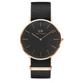  Shop Authentic Daniel Wellington Classic Cornwall Black Dial Black Nylon Strap Watch For Women - DW00100148 - Luxxuri