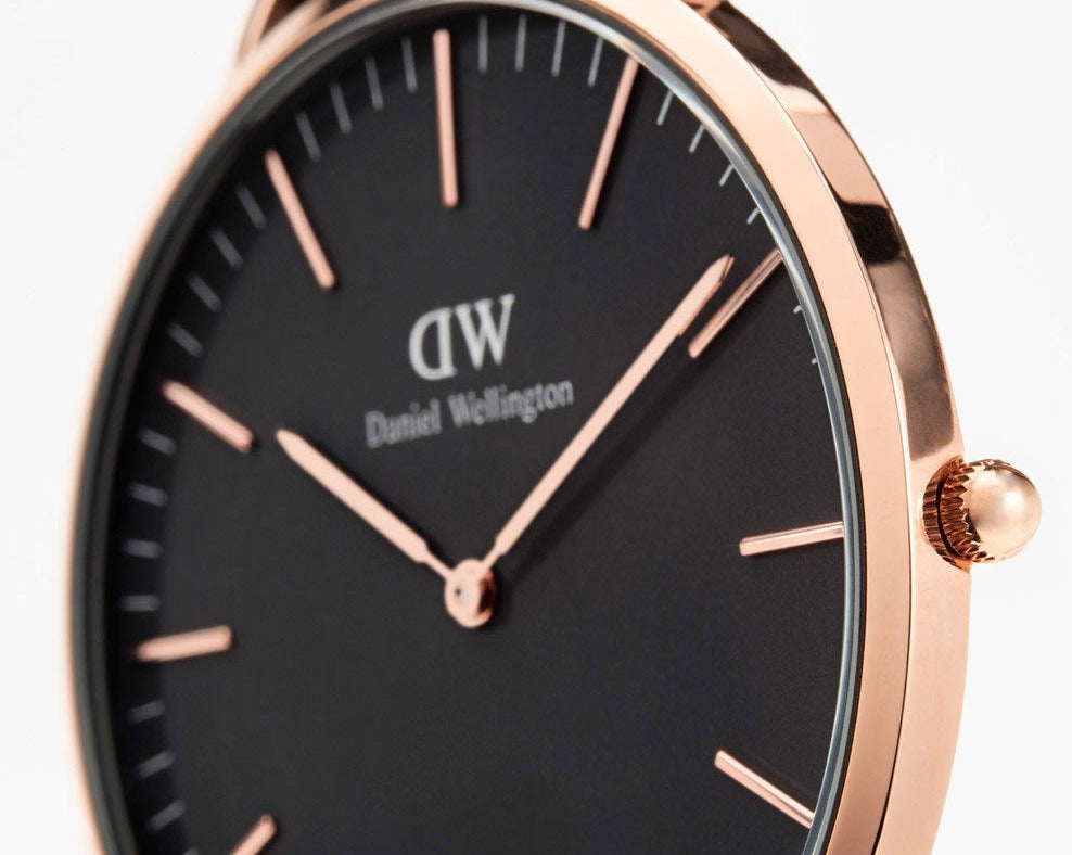  Shop Authentic Daniel Wellington Classic Cornwall Black Dial Black Nylon Strap Watch For Women - DW00100148 - Luxxuri