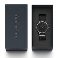  Shop Authentic Daniel Wellington Classic Cornwall Black Dial Black Nylon Strap Watch For Women - DW00100149 - Luxxuri