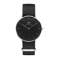  Shop Authentic Daniel Wellington Petite Cornwall Black Dial Black Nylon Strap Watch For Women - DW00100248 - Luxxuri