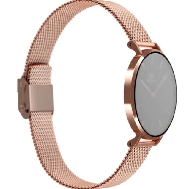  Shop Authentic Daniel Wellington Classic Melrose Black Dial Rose Gold Mesh Bracelet Watch For Women - DW00100161 - Luxxuri