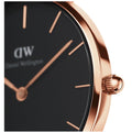  Shop Authentic Daniel Wellington Classic Melrose Black Dial Rose Gold Mesh Bracelet Watch For Women - DW00100161 - Luxxuri