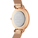  Shop Authentic Daniel Wellington Classic Melrose Black Dial Rose Gold Mesh Bracelet Watch For Women - DW00100161 - Luxxuri