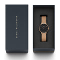  Shop Authentic Daniel Wellington Classic Melrose Black Dial Rose Gold Mesh Bracelet Watch For Women - DW00100161 - Luxxuri