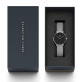  Shop Authentic Daniel Wellington Classic Petite Sterling Black Dial Silver Mesh Bracelet Watch For Women - DW00100162 - Luxxuri